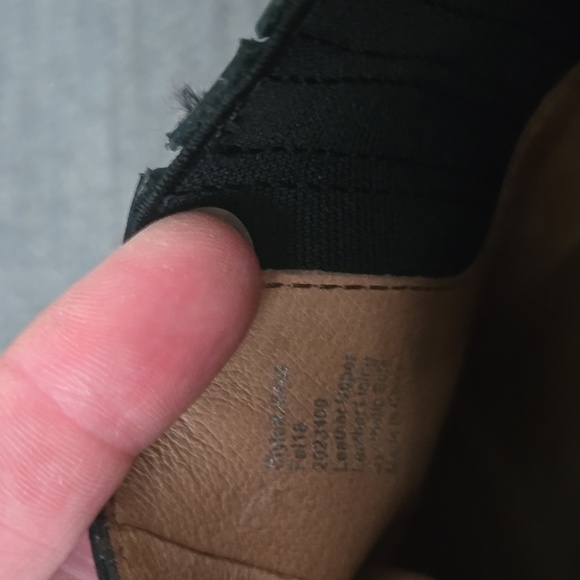 Madewell Black Leather Bonham Chelsea Western Ankle Booties Size 9.5 - Picture 12 of 16